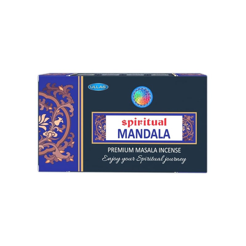 Ullas Spiritual Mandala Agarbathi Premium Masala Incense Sticks with Fresh Fragrance , 180 Incense Sticks - Image 1